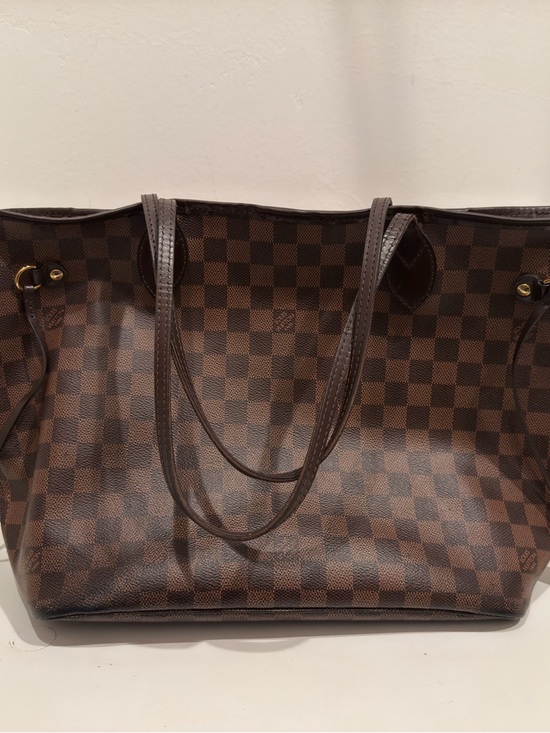Louis Vuitton Handbags - Louis Vuitton Brown Checkered Shoulder Bag MM Neverfull